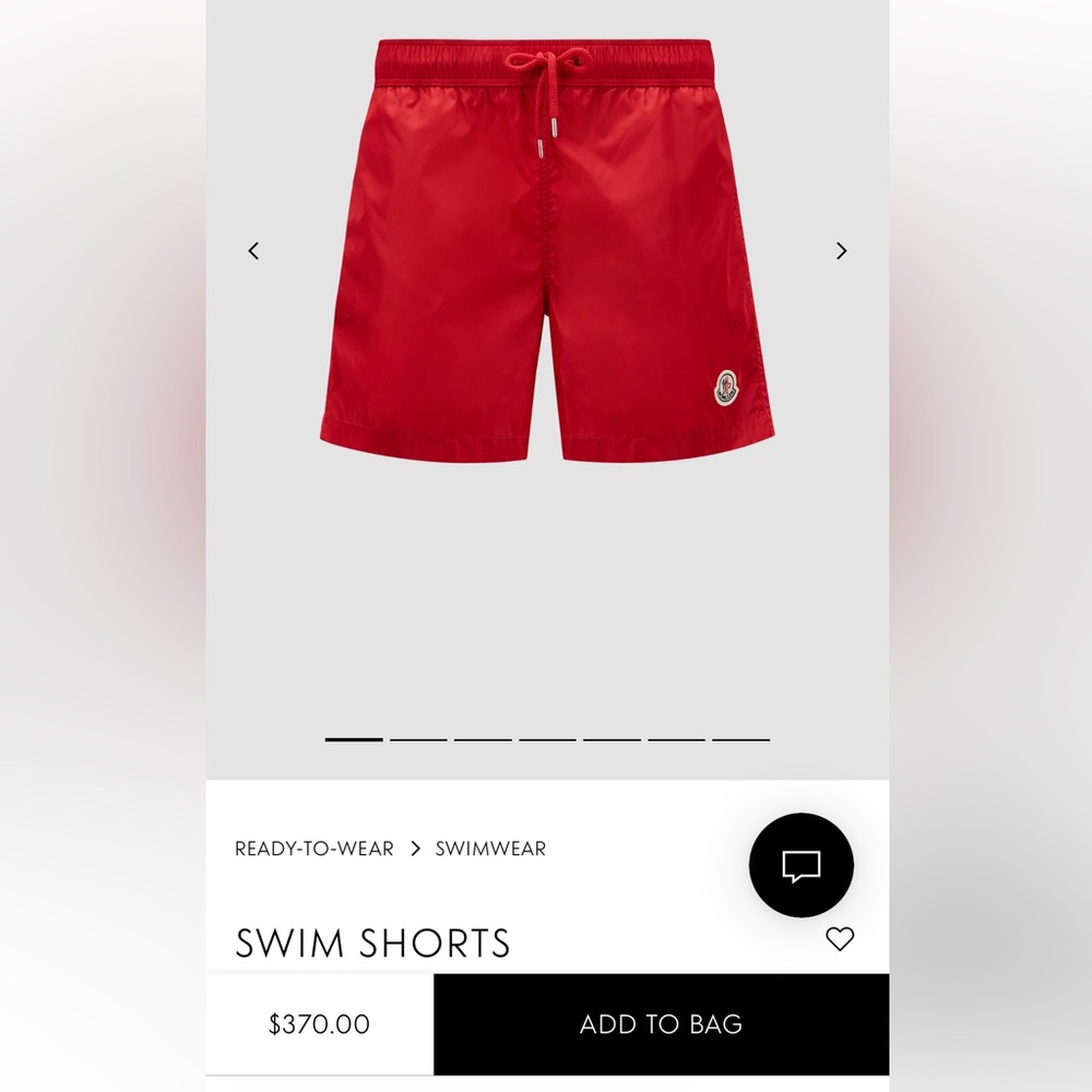 Brand new Moncler swimming trunks